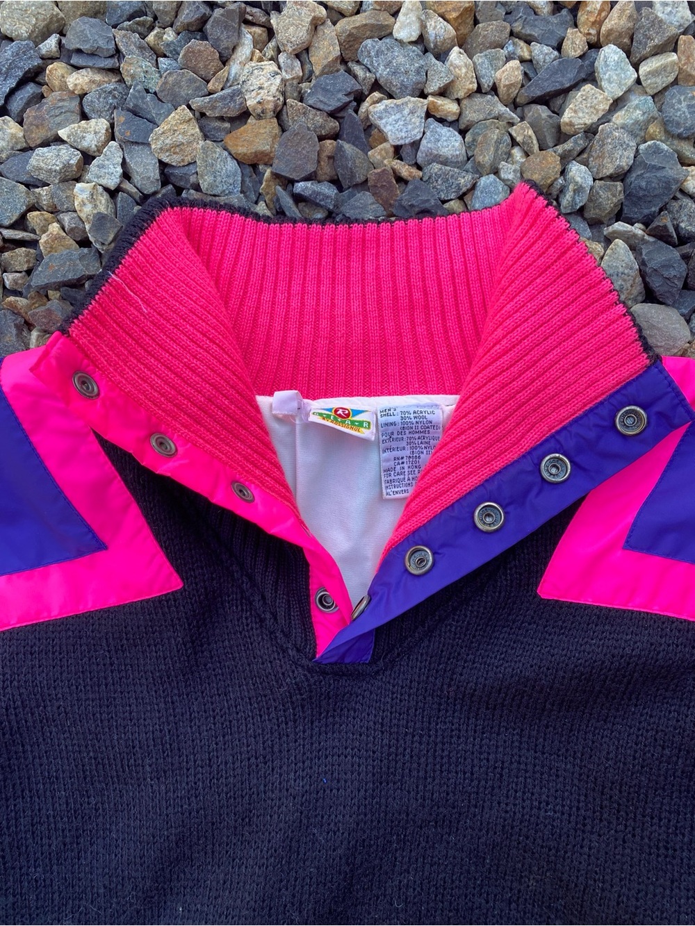 Rossignol Vintage 80’s 90’s Ski Sweater w Nylon Shell Lining - Picture 5 of 8